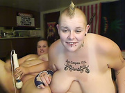 PunkChick420 - lesbian & Hitachi fun with baseballcutie