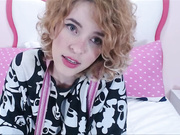 Most Adorable Young Teen with Curly Hair and Hairy Pussy