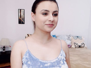 Sweet Brunette Beauty Shows Supple Breasts