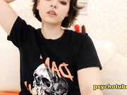 Glamourous Brunette Seduces With Large Breasts
