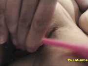Horny Girl Squirts All Over The Cam