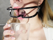 Ashley Alban Jaw Spreader amp Spit private vid