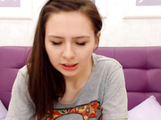 Hot Brunette Opens Up A Show And Plays Dildo