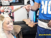 Hot Ebony Babe Gives Blowjob To Her Neighbors