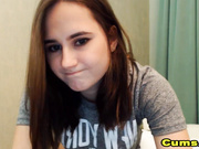 Pretty Teen Fucking Her Tight Pussy On Cam