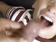 Big Thick Facial for Cutest Girlfriend